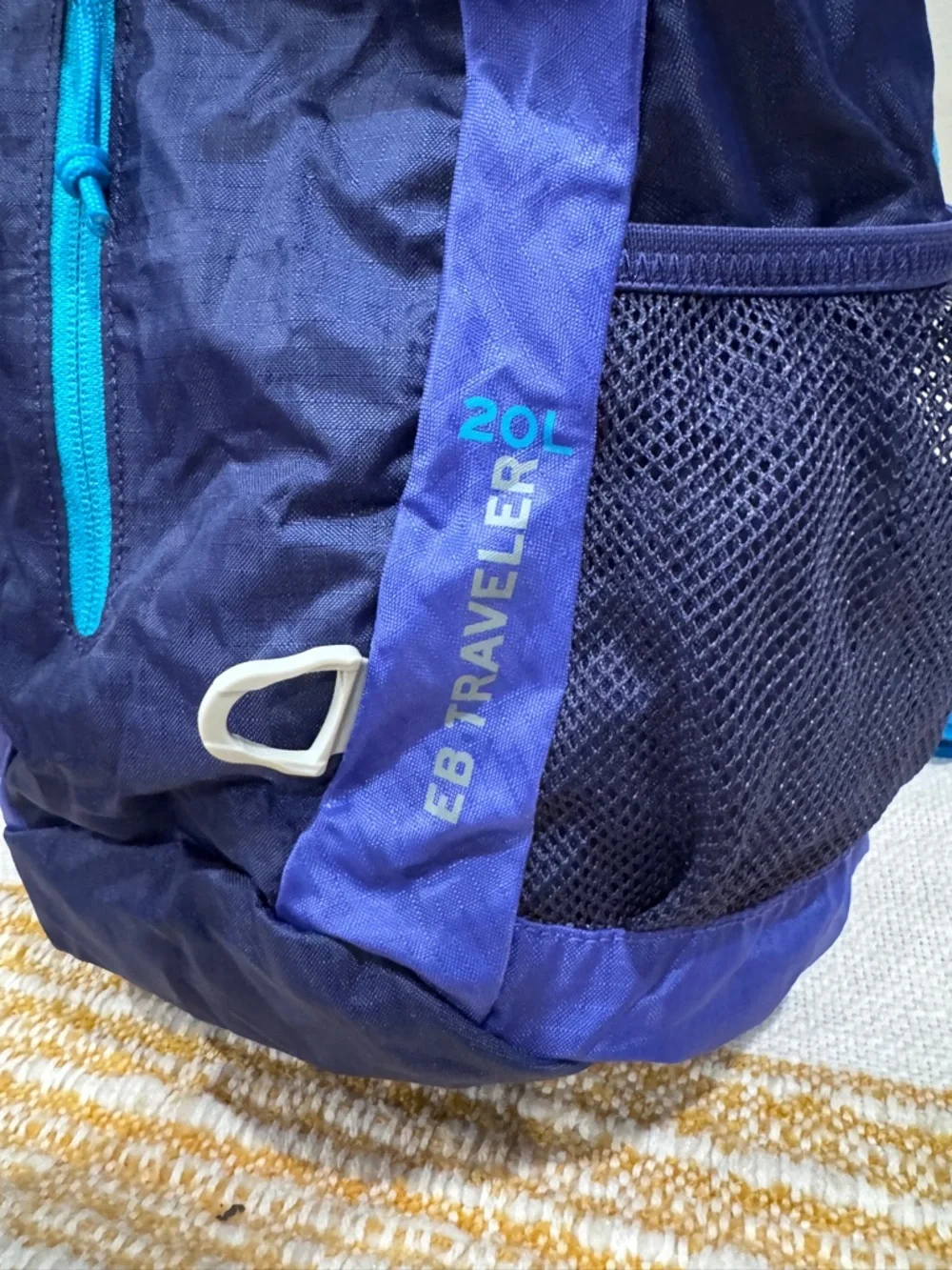 Eddie Bauer Blue & Purple Rippac Traveler Pack Lightweight Daypack